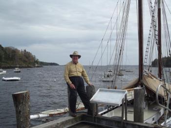 The author, who finds much of his inspiration from the sea. Photo courtesy Michael Paul Lund.