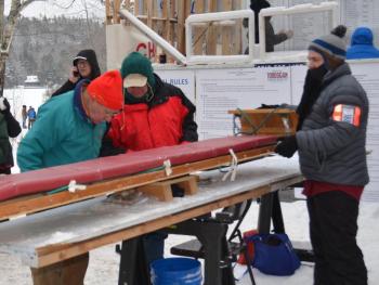Toboggan inspector Andy Hazen. (Photo by Lynda Clancy) (Photo by Lynda Clancy)