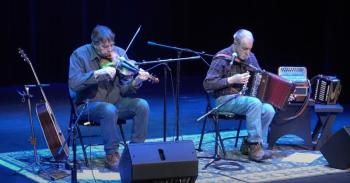 Dan Possumato and Jim Hyland perform their 2024 'An Evening of Irish Music.' (Photo courtesy Camden Opera House)