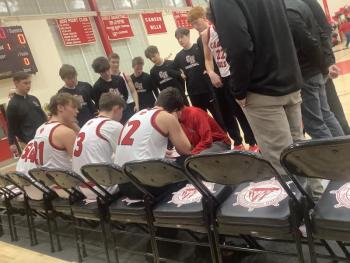 CHRHS Boys Varsity Basketball vs. Cony High School, Jan. 31, 2025 (Photo by Eric Lear)