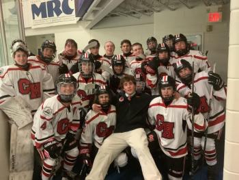 The Camden Hills Regional High School Varsity Hockey Team, Feb. 12. The team includes (in no particular order in the photo, Caleb Carr, Oliver Adams, Matyas Babik,Harper Lilly, August Wells, Olivia McManus, Barlow Marshall, Blake Christie, Ewan Howard, Bennett Gardner, Landon Hotchkin, Bryson Hise, Cole Nowell, Bridger Witbeck, Bowden Trzaska, Kylian Babik, Tyler Dorr, Luke Watkins, Flynn Lilly, Sammy Smith, Jacob Talbot, Alden Howard, Isla Hoppin, Ollie Sawitsky, Quinn Hoppin and Abby Strout (Photo courtesy Eric Lear)
chills hockey