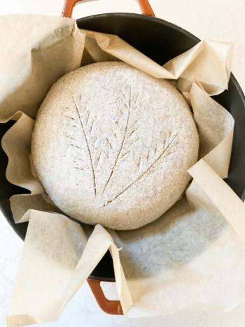 A loaf of gluten-free sourdough bread baked by Valerie Robinson. (Photo courtesy Good Tern Co-op)
