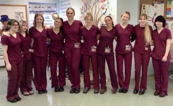 WCTC’s morning CNA students: Yvonne Freeman, Quinne Ann Leonard, Willow Gold, Laura Carpenter, Baileigh Bagley, Oralee Woodbury, Greta Graf, Jordan MacKay, Brianna Metz, Aspen Fogg. (Photo courtesy Waldo County Technical Center)