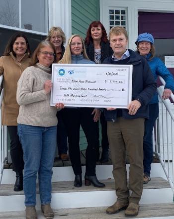 L-R: Joan LeMole, Development Director, New Hope Midcoast; Victoria Condon, President, Mid-Coast Board of REALTORS; Lynne Doble, Member at Large, Pen Bay Council; Kristin Heal, First Vice President, Pen Bay Council; Cindy Harding, President, Pen Bay Council; Brian Wickenden, 2023 Pen Bay Council REALTOR of the Year; Mary Bumiller, MCBOR Director for the Maine Association of REALTORS Foundation. (Photo courtesy Mid-Coast Board of REALTORS) L-R: Joan LeMole, Development Director, New Hope Midcoast; Victoria Condon, President, Mid-Coast Board of REALTORS; Lynne Doble, Member at Large, Pen Bay Council; Kristin Heal, First Vice President, Pen Bay Council; Cindy Harding, President, Pen Bay Council; Brian Wickenden, 2023 Pen Bay Council REALTOR of the Year; Mary Bumiller, MCBOR Director for the Maine Association of REALTORS Foundation. (Photo courtesy Mid-Coast Board of REALTORS)