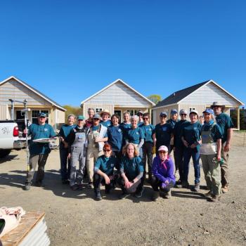 A look back at a Women Build crew during 2024 — "building homes, hope, and lasting impact in Midcoast Maine," said Habitat. (Photo courtesy Midcoast Habitat for Humanity)