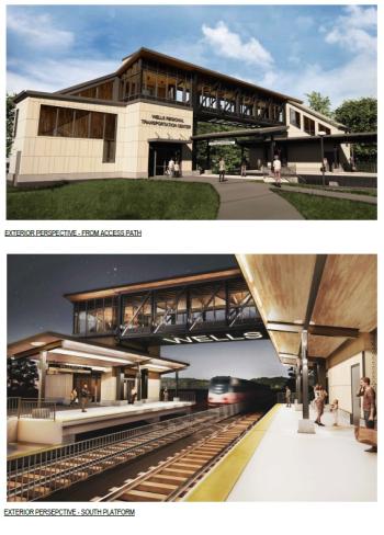 March 3, 2025 Exterior Concept Rendering. (Photo courtesy Northern New England Passenger Rail Authority)