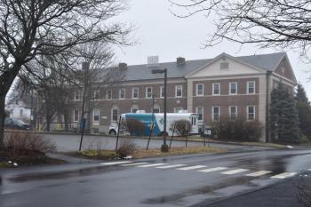 The Bok Building as seen from the rear. Once a nursing school, it is now owned by the Knox Clinic, an option for non- and under-insured area residents. (Photo by Sarah Thompson)