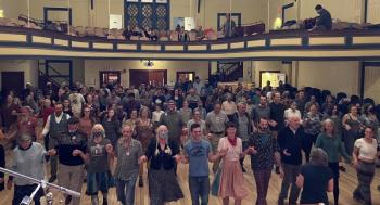 All ages dancing at the Opera House. (Photo courtesy Belfast Flying Shoes)