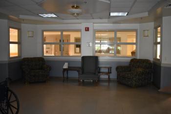 A 2023 glimpse inside the old Knox County General Hospital, at 4 White Street, in Rockland. (Photo by Sarah Thompson)