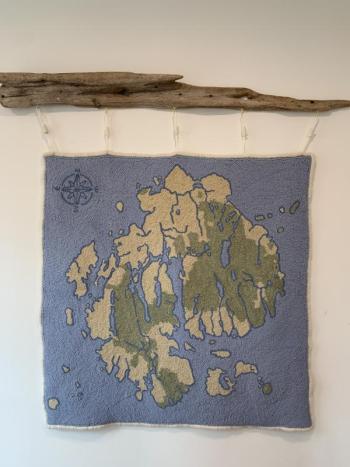 Sarah Leighton's hooked rug art. (Photo courtesy Rockport Public Library)