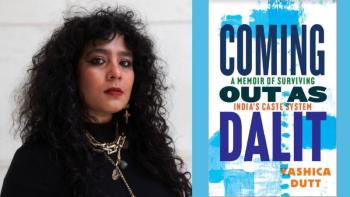 Yashica Dutt, and her memoir 'Coming Out as Dalit' (Photo courtesy Rockport Public Library)