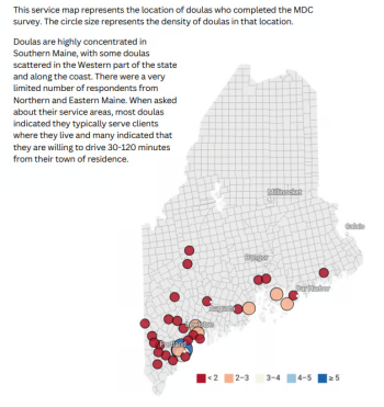 map of doulas in maine
