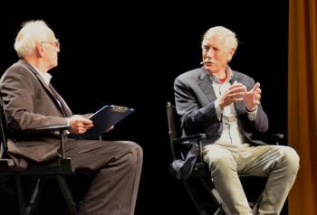 angus king speaking at a conference.