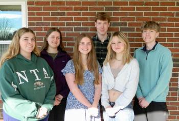 L-R. Back Row: CJ Pluecker and Cole Bruno; Front Row: Kaia Flaherty, Kelsey Payson, Elisah Stanton and Gavin White. (Photo courtesy Lisa Genthner Gunn)