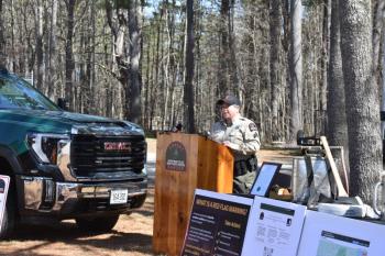Terri Teller, Forest Fire Prevention Specialist, Maine Forest Service. (Photo by Sarah Thompson)