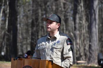 Daniel Perkins, Forest Ranger Specialist, Maine Forest Service. (Photo by Sarah Thompson)