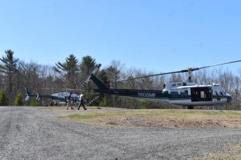 Maine Forest Service aircraft. (Photo by Sarah Thompson)