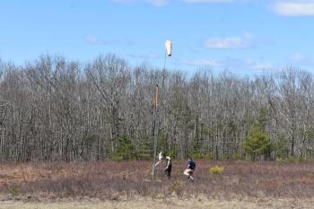 One of several Maine Forest Service weather stations around Maine. (Photo by Sarah Thompson)