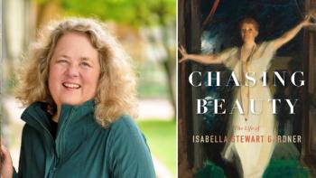 Natalie Dykstra and her novel. (Image courtesy Camden Public Library)