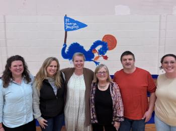 L-R: Kristin Falla, Emily Chadwick, Christina Wotton, Jennifer Garrett, Chris Polky, Mallary Tripp. (Photo courtesy Jennifer Garrett)
