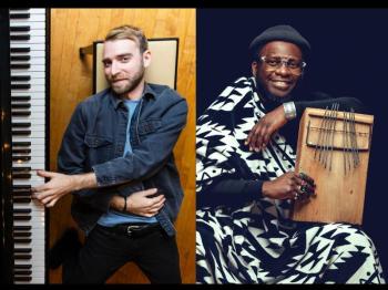 Neil Pearlman and Giovanni Kiyingi. (Image courtesy Bagaduce Music)