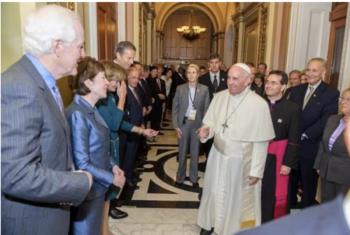 Senator Collins met Pope Francis in 2015 when he became the first pontiff to address Congress. 