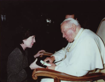 Senator Collins also met Pope John Paul II and attended his funeral in 2005.