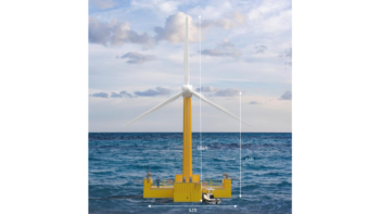 offshore wind turbine.
