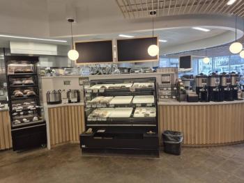 The new, renovated cafe at the Belfast Co-op. Photo by Kay Stephens