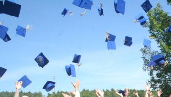 BRHS cap tossing