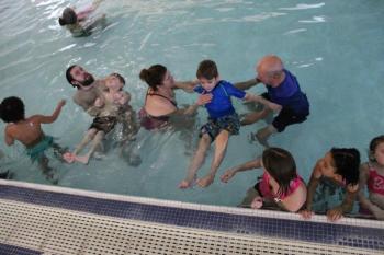 First Grade Swim. (Photo courtesy Waldo County YMCA)