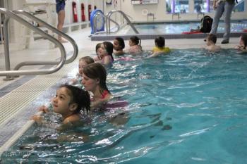 First Grade Swim. (Photo courtesy Waldo County YMCA)