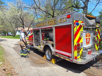 (Photo by Sarah Shepherd) Camden firefighters