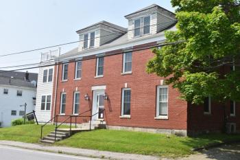 8 North Main Street, in Rockland, was built by David Gay in 1828. Gay made his own bricks from clay he picked up in his yard. (Photo by Sarah Thompson)