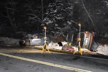 The scene of a two-vehicle fatal crash in Washington Feb. 9, 2025. (File photo by Sarah Thompson) 