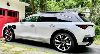 Long, low (for an SUV), sleek and spacious, the head-turning ZDX nonetheless qualifies as a mid-size vehicle. The premium Type S shown here has an electric motor on each axle, with a total of 499 horsepower, and rides on an adaptive air suspension and 22-inch wheels with 6-piston Brembo front brakes. This color is Snowfall Pearl with Seamless Black. Long, low (for an SUV), sleek and spacious, the head-turning ZDX nonetheless qualifies as a mid-size vehicle. The premium Type S shown here has an electric motor on each axle, with a total of 499 horsepower, and rides on an adaptive air suspension and 22-inch wheels with 6-piston Brembo front brakes. This color is Snowfall Pearl with Seamless Black.