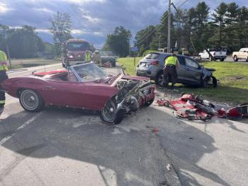 A Washington resident and his passenger were seriously injured in a two vehicles collision on Route 17, in Jefferson. (Photo courtesy Lincoln County Sheriff's Office)