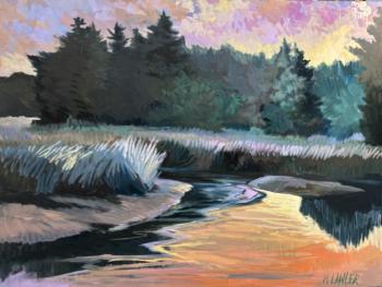 Dusk by Marguerite Lawler, 22 x 30”, oil. (Photo courtesy Local Color)