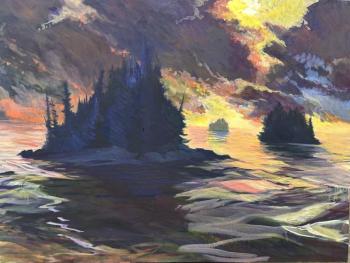 Islands by Marguerite Lawler, 30 x 40”, oil. (Photo courtesy Local Color)