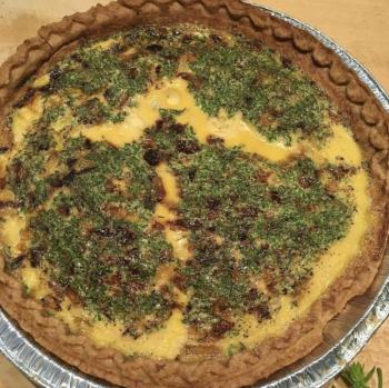 Green crab quiche. (Photo courtesy Rockport Public Library) Green crab quiche. (Photo courtesy Rockport Public Library)
