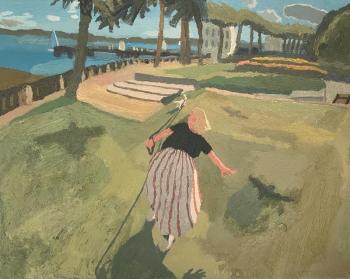Brian Rego, Encircled, oil on linen. (Photo courtesy Carver Hill Gallery)