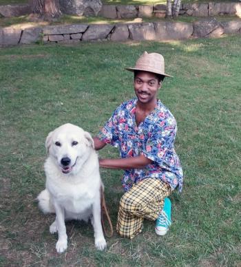 David Long III and Tosi. (Photo courtesy Camden Shakespeare Festival)