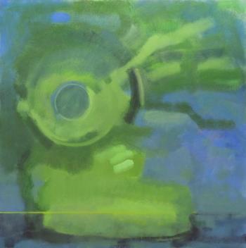 "Greenland" by Melanie Essex, oil on canvas, 30 x 30 inches. (Photo credit And Again…Docu)
