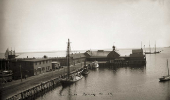 Historic photo from the Rockland: A Maritime Heritage film. (Photo courtesy Strand Theatre)