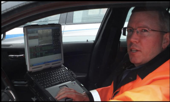 Sergeant Travis Ford of the Rockport Police Department. (Photos and video by Chris Wolf)