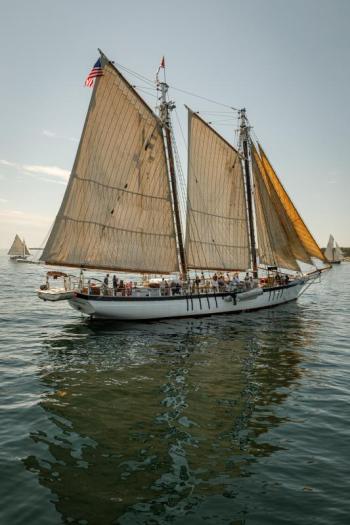 The Harvey Gamage under sail during Windjammer Days. File photo