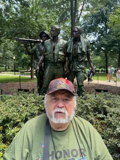 In front of the Vietnam Memorial. (Photo courtesy Danny Swindler/Dawn Bailey)