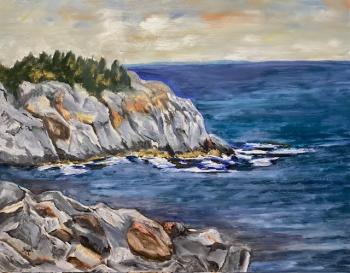 Monhegan Winter, oil. (Photo courtesy Jean Kigel)