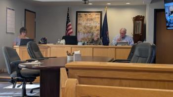 waldo county commissioners during a meeting.