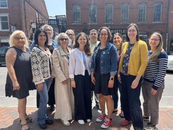 John T. Gorman Fellows (l-r): Renee Whitley, Dara Fruchter, Michelle Ferris, Mara Robinov-Moorhead, Marsha Sloan, Mariette Aborn, Matthew Dana II, Alicia Jalbert, Julia Sleeper, Melissa Hackett, Caroline Zimmerman. Jessica Berry not pictured. (Photo courtesy John T. Gorman) John T. Gorman Fellows (l-r): Renee Whitley, Dara Fruchter, Michelle Ferris, Mara Robinov-Moorhead, Marsha Sloan, Mariette Aborn, Matthew Dana II, Alicia Jalbert, Julia Sleeper, Melissa Hackett, Caroline Zimmerman. Jessica Berry not pictured. (Photo courtesy John T. Gorman)